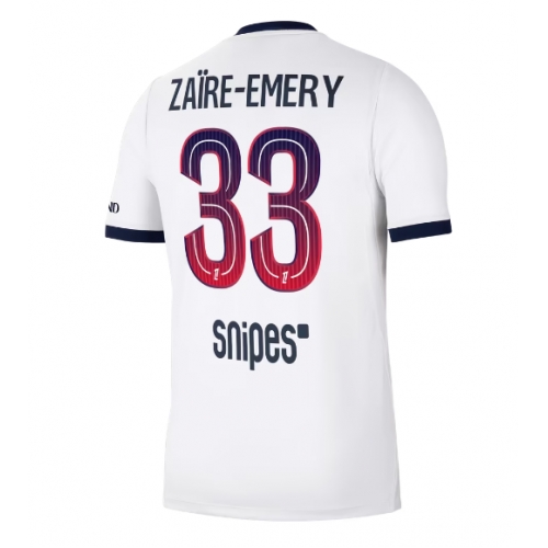 Paris Saint-Germain Warren Zaire-Emery #33 Maglia Gara Trasferta Repliche 2026-27 Maniche Corte Paris Saint-Germain Warren Zaire-Emery #33 Maglia Gara Trasferta Repliche 2026-27 Maniche Corte
